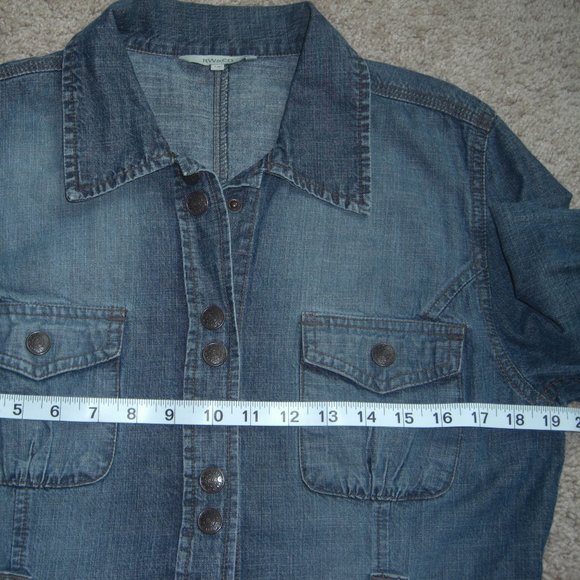 RW & CO. SOFT BELTED DENIM JACKET - Picture 7 of 10